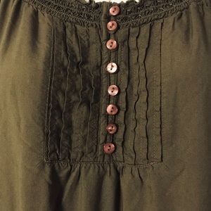 Olive green blouse